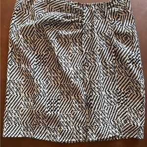 Part Two Tencel Pencil Skirt in Black Graphic Check, size 12